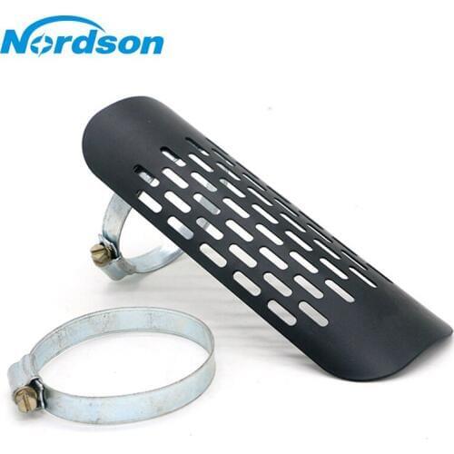 Nordson Motorcycle Exhaust Muffler Pipe Heat Shield Cover Heel Guard Universal For Harley Kawasaki Honda Suzuki