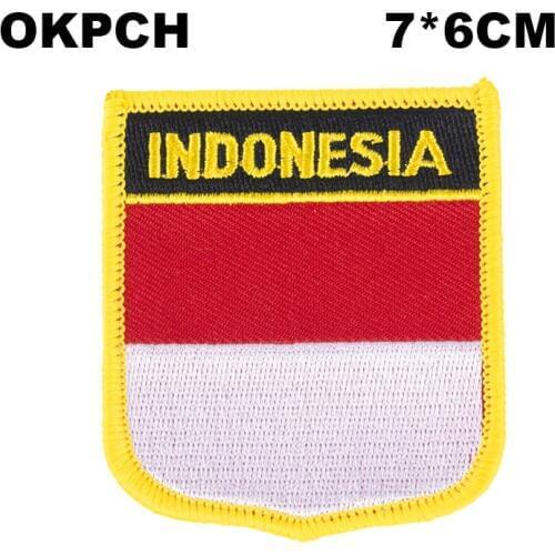 Indonesia Flag embroidery patches iron on transfer patches set sewing applications for clothes in Home&Garden PT0209-S
