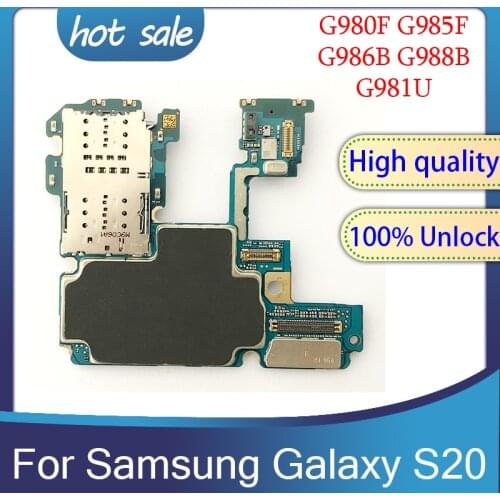 Unlocked For Samsung Galaxy S20 Motherboard,Full Tested For Samsung Galaxy S20 G980F G985F G986B G988B G981U Main Logic board