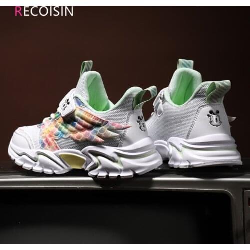 RECOISIN 2021 Summer High Quality Kids Sports Shoes For Gilrs Fashion Casual Running Children Sneakers Shoes Boys Basket Enfant
