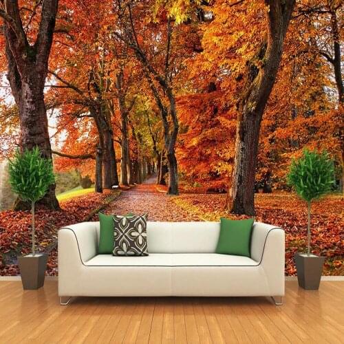 Autumn Leaves Luxury Wallpaper Photo Wall Mural for Living Room Sofa TV Background Wall Papers Home Decor 3d Vinyl Sticker Roll