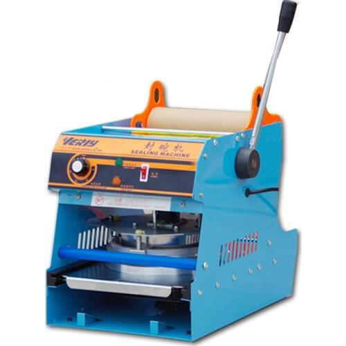 Manual Plastic Sealing Machine Fresh Box Sealer Square Fast Food Box Capping Machine Takeaway Lunch Box Sealing Machine WY-808