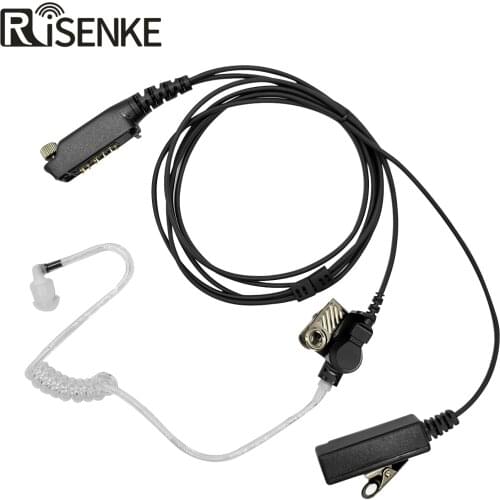 STP8000 STP9000 STP8035 Earphone 2 Wire Walkie Talkie Earpiece with PTT Mic Compatible for SEPURA Radio