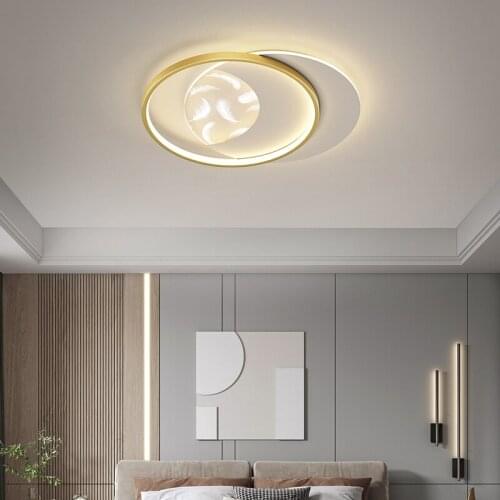 Minimalism Modern Led Ceiling Lights For Living Room Bedroom Study Room Square round Modern Ceiling Lamp 90-260V Black Finished