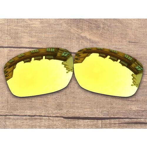 Vonxyz 24K Mirror Polycarbonate Replacement Lenses for-Oakley Sliver Frame