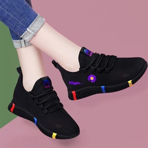 Vulcanized Shoes for Women 2020 New Arrival Breathable Soft Air Mesh Sneakers Women Walking Jogging Trainers Chaussures Femme