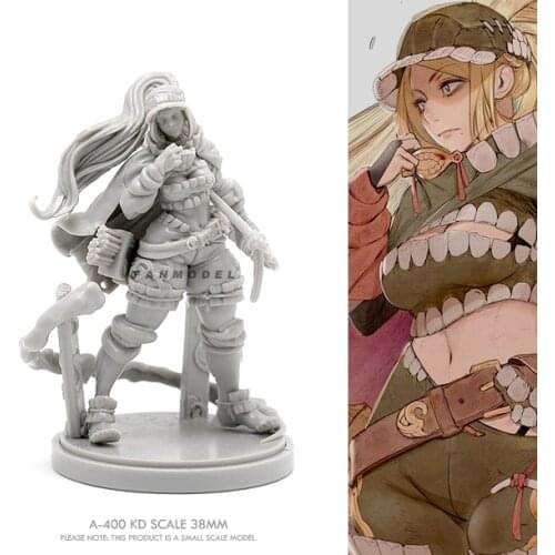 38mm Resin model kits DIY figure Beauty Soldier self-assembled A-400