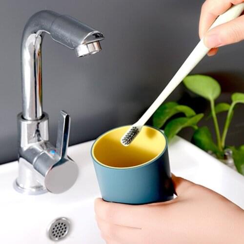 594C Modern Minimalist Double Layer Bathroom Tumbler Water Cup Brushing Rinse Toothbrush Holder Household Non-Slip Washing Mug