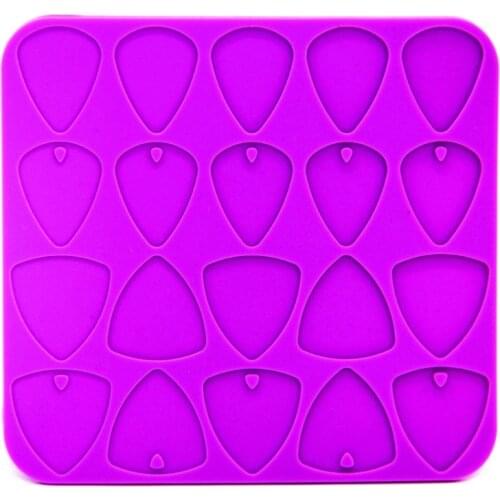 83XC Universal Guitar Picks Resin Mold Silicone Guitar Plectrums Resin Casting Mold DIY Guitar Thumb Finger Picks Mold Tools