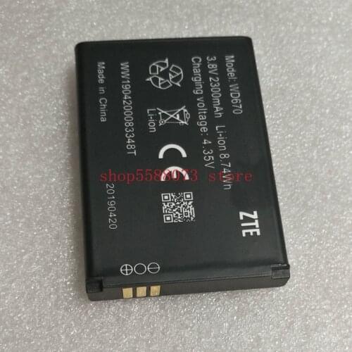 2300Mah battery suitable for ZTE-router Reliance Wi-Pod 4G LTE with battery model WD670