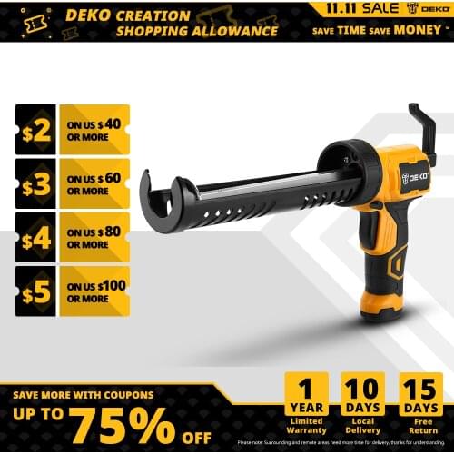 DEKO DEGG01 Automatic Electric Glue Gun Heat Hot Melt Multi-function Electric Pressure Sewing Seams Waterproof Glue