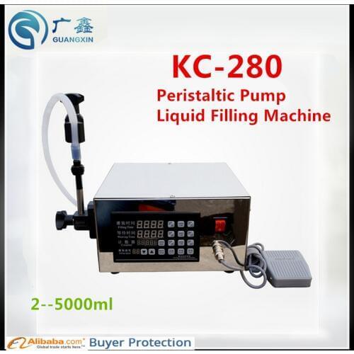 Free shipping Single Head Peristaltic Pump Liquid Filling Machine,small dose Filling Machine KC-280 filling range 2ml-5000ml
