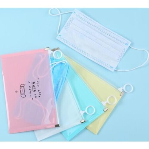 Mask Cover Bag Portable Facemask Holder Face Mask Storage Box Case Save Mask Boxes SN3478