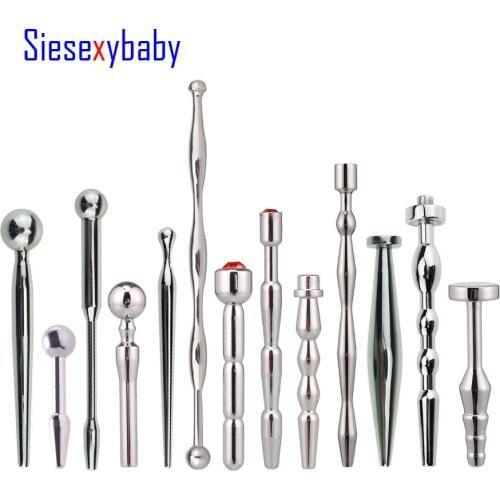 DB-016 Series Stainless Steel Penis Plug Urethral Sounds Sex Toys for Men Stretching Male Chastity Urethral Dilators Catheters