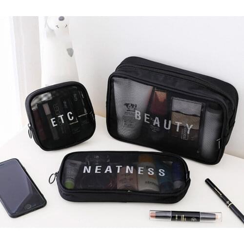 Travel Cosmetic Bag Women Zipper Make Up Transparent Makeup Case Organizer Storage Pouch Toiletry Beauty Wash Kit Bags 2021 New