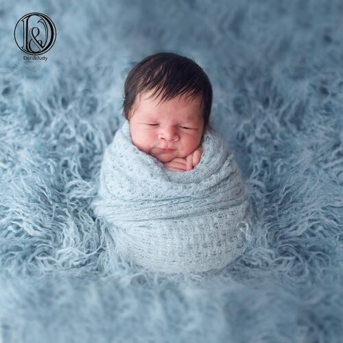 Don&Judy 100x75cm Newborn Faux Fur Blanket Photography Props for Photo Shooting Background Backdrops Photo Stand Basket Filler