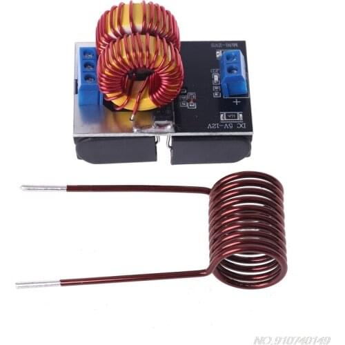 120W DC 5V~12V Mini ZVS Induction Heating Board Flyback Driver Heater Coil DIY Heating Plate without Cooling Fan D09 20 Dropship