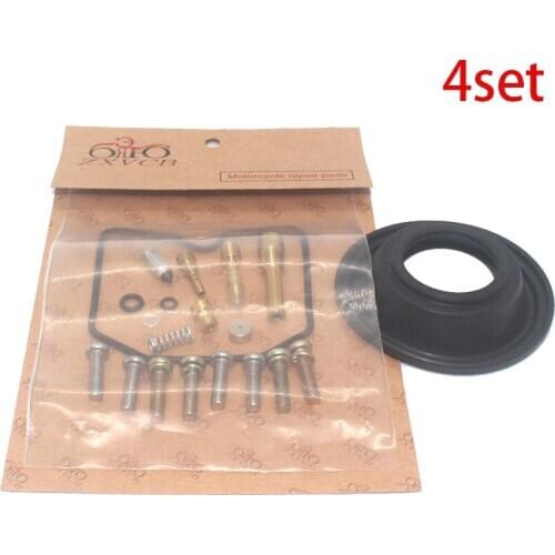 4set Motorcycle carburetor repair kit for GPZ600R 1989 GPZ600 R plunger diaphragm