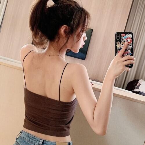 Basic V-NECK Camisole Summer Spring Cotton Tank Top Women Strap Basic Camis Female Casual Solid Sexy Tank Vest