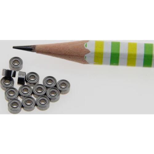 10PCS/lot MR52/62/63/72/73/74ZZ mini bearings 2x5x2.5 2x6x2.5 3x6x2.5 2x7x3 3x7x2.5 4x7x2.5mm model guide wheel motor bearings