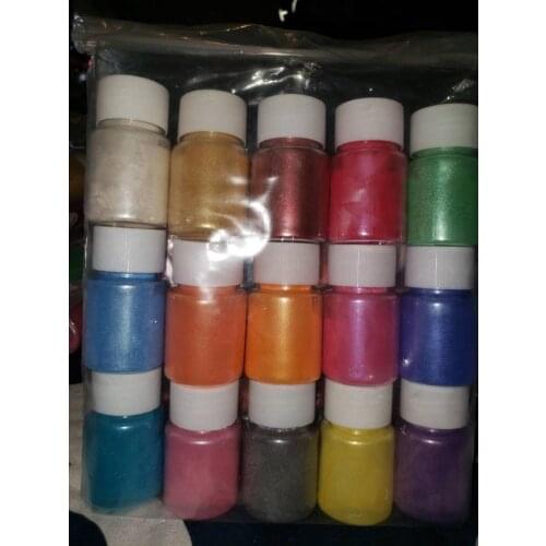 Natural Mica Powder- Pearl- 10g per Bottle- Mica Powder, 54 Colors Pearl Powder Resin in Bottle, Pigment Supplies for Paint/Soap