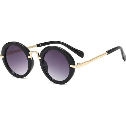 New Stylish Child Kids Boys Girls Children Goggles Retro Anti-UV400 Sunglasses Round Retro Cute Sun Glasses Vintage Eyewear