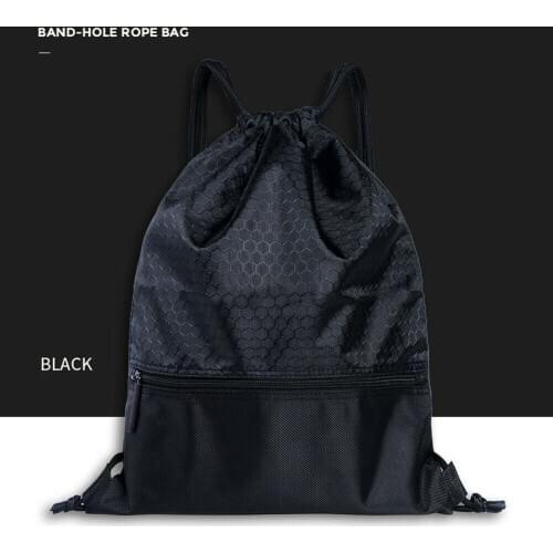 2019 Newest Hot Man Women Polyester String Drawstring Back Pack Cinch Sack Gym Tote Bag School Sport Bag