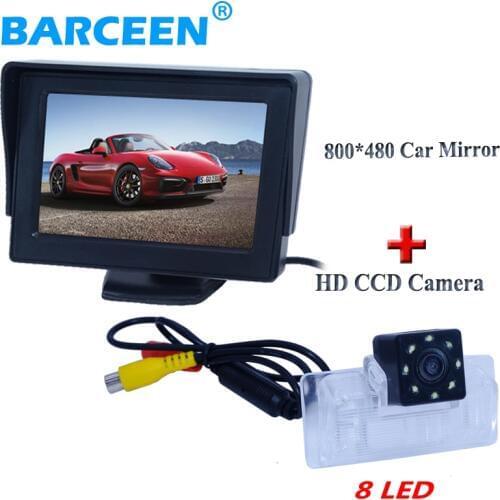Plastic shell car reversing camera with car screen monitor original use +8 led +170 angle +lcd for Nissan Altima/TEANA /Sylphy