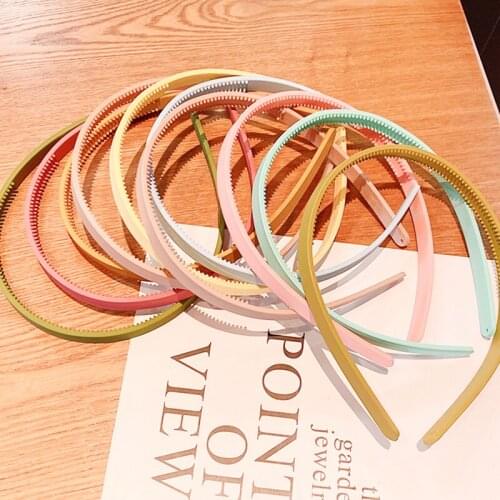 Hair Hoop headband Candy Color Women Head Wrap Hoop Thin hair band Simple Sweet Solid Hairband Girls Hair Styling Accessories