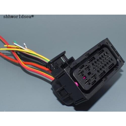 Shhworldsea Mechatronics Wire Harness DQ200 0AM DSG 7 Speed Connector Plug With Pigtail For Audi Beetle Caddy Golf 1K0 973 213