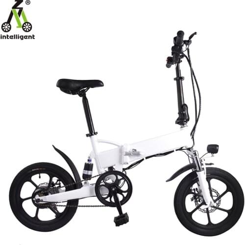 16-inch Two-wheeled New Folding Adult Men And Women Portable Power Disc Brake System Brushless Motor Mini Electric Bike