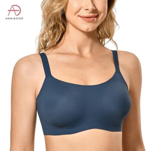 Womens Comfort Zero Feel Foam Padded Seamless Comfort WireFree Bra Plus Size Lightweight