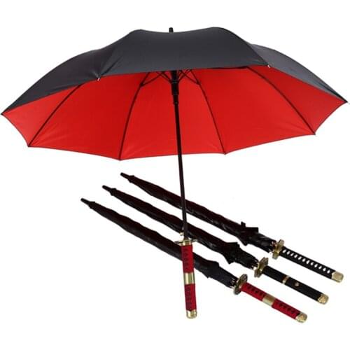 Sword Katana Umbrella Luxury Long Handle Uv Protection Business Umbrella Windproof Adult Paraguas Mujer Rain Gear BD50UU
