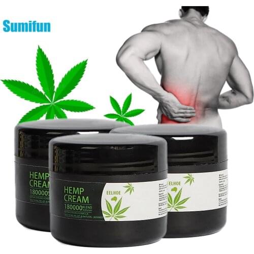 3pcs 30g Soft Natural Anti-Inflammation Hemp Cream For Neck Pain Balm Ointment Pain Relief Relieve Musle Relief Green Hemp Balm