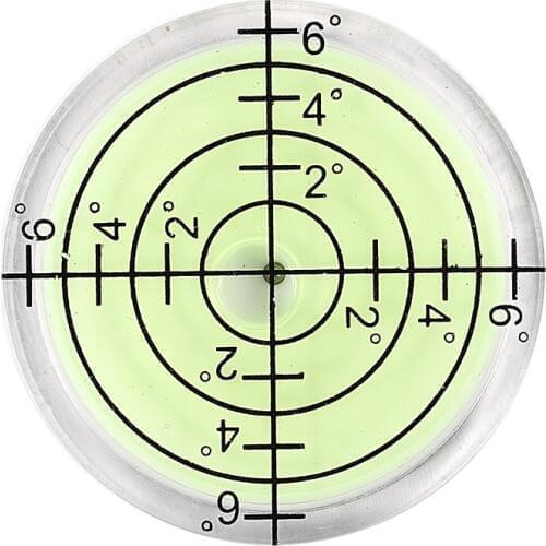 32*7mm Acrylic Bullseye Bubble level Round Level Bubble Accessories, green Promotion