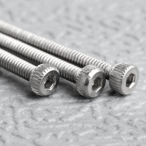 50Pcs Stainless Steel M2 Screws Allen Hex Socket Head Wood Screw Bolt Furniture Fastener M2*4/6/8/10/12/16/20mm/25mm/30mm