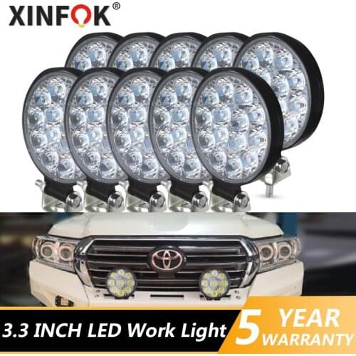 Car LED Spotlights 12V 24V Work Lights For Trucks Construction Vehicles Excavators Towing Vehicles Headlights Are Super Bright