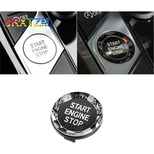 Car Start Stop Engine Switch Fit For BMW G20 2020 One Button Ignition Start Close Chrome Keyless Ignition Control Engine Switch