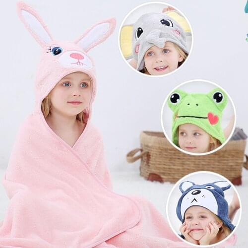 Baby Bath Towel Childrens Cloak Bath Poncho Baby Hooded Towel After Shower For Newborns Highly Absorbent Bathrobe For Children