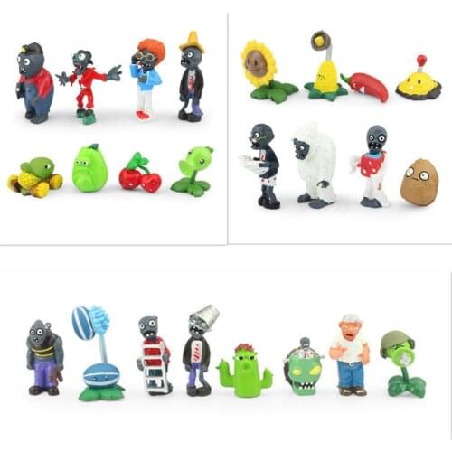 24pcs/lot PVZ Figures 3-8cm PVC Action Figures Collection Toys Boy Gifts