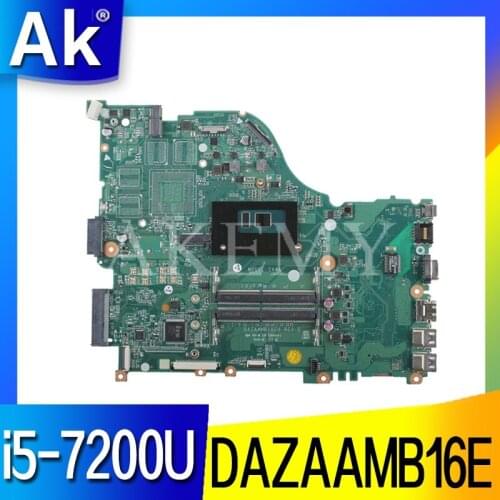 For Acer Aspire E5-575 Laptop Motherboard With i5-7200U 2.5GHz CPU DAZAAMB16E0 DDR4 NBGD311006 NB.GD311.006 100% TESED OK