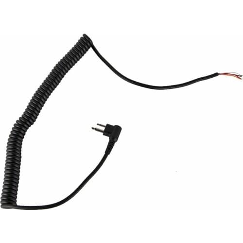 Hot-2pin 4 Wire Speaker MIC Cable Spring line For Motorola GP88S GP3688 GP2000 PMMN4013A