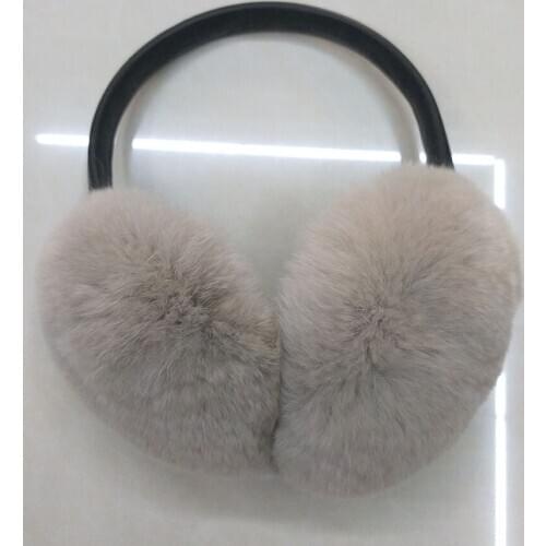 HSPL Real Rabbit Fur Earmuffs Elegant Bow Ear Warmer Winter Lovely For Girls Cute New Fashion Ear Warmers