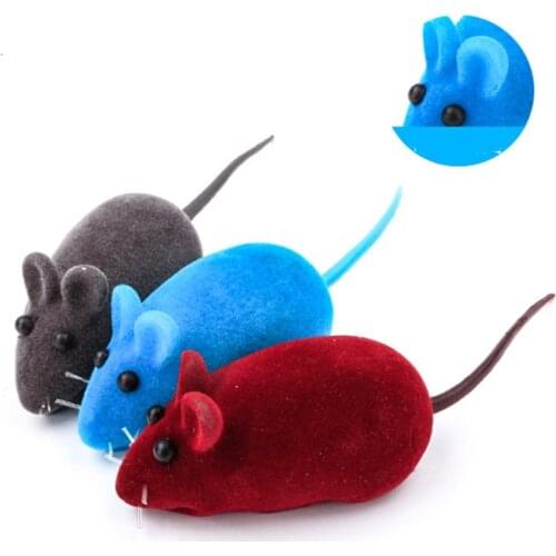 3pcs Plush little mouse pet cat toy mouse pet cat dog sound plush toy simulation sound pet squeaky toy for cat kitten playing