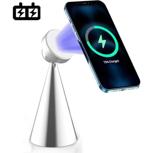 Magnetic Desktop Phone Holder For iPhone 12 Pro Max 12 Mini Bracket For Magsafe Magnet Wireless Charger Stand Portable Holder