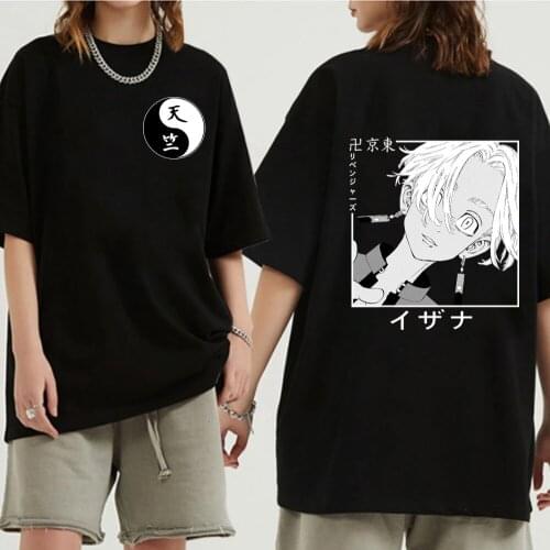 Harajuku Tokyo Revengers Men Women Teen Tshirt Short Sleeve Casual Kurokawa Izana Streetwear Tops