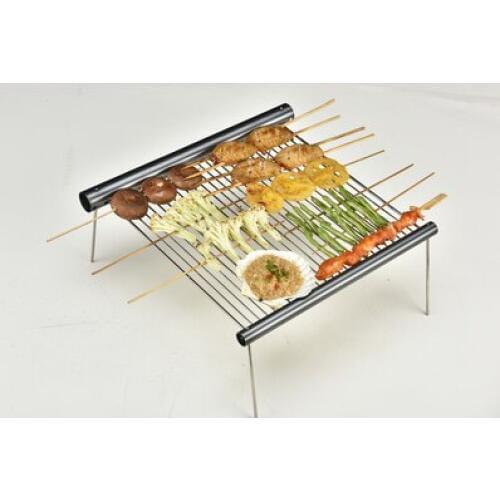 New High Quality Outdoor Folding Portable Aluminium Alloy Camping BBQ Cooking Barbecue Grills Ultralight Oven rack for a tube