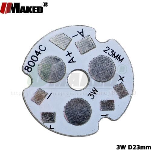 3W Dia23mm LED PCB Heatsink 1W3W5W High Power LEDs Install Aluminun Lamp Plate 1 3 5W Panel for LED blub Spotlight Downlight DIY