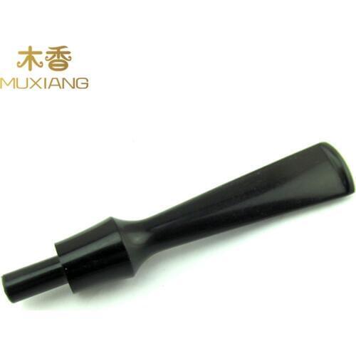 RU-MUXIANG DIY Pipe Accessories Straight Saddle Smoking Pipe Mouthpiece 3mm Filter Tenon Factory Wholesale be0009