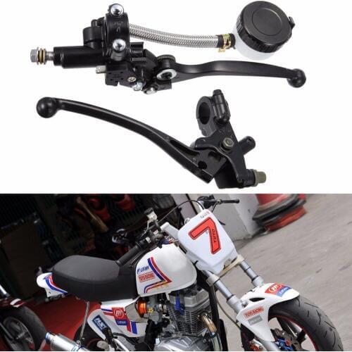 Motorcycle 7/8" Handle bar Hydraulic Brake Clutch Master Cylinder & Clutch Levers For Sport Bike Street Bike Scooter Dirt Bike